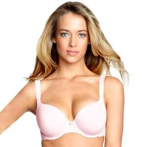 NEW DOMINIQUE maxine seamless full figure t shirt bra in pink cloud